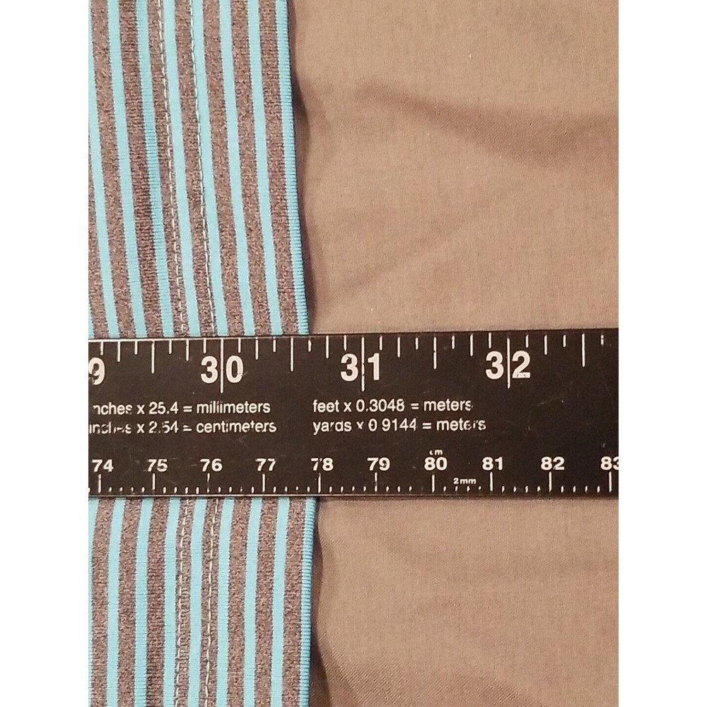 Under Armour Light Blue and White Striped Polo Shirt - Picture 7 of 10